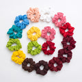 Pack of 18 Satin Silk Scrunchies for Women – Soft Elastic Hair Ties