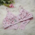 4 Piece Pack - Comfortable Printed Jersey Bras for Women
