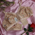 Pack of 4 Printed Jersey Bra – Soft Breathable Fabric (Size 32–42)