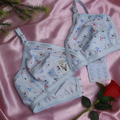 Pack of 4 Printed Jersey Bra – Soft Breathable Fabric (Size 32–42)