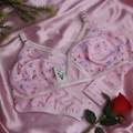 4 Piece Pack - Comfortable Printed Jersey Bras for Women