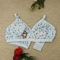 Pack of 4 Soft Printed Jersey Bras for Women – Stretchable Fabric (Size 32–42)